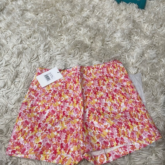 Hale Bob Pink and Yellow High Waist Women Shorts - Picture 5 of 8